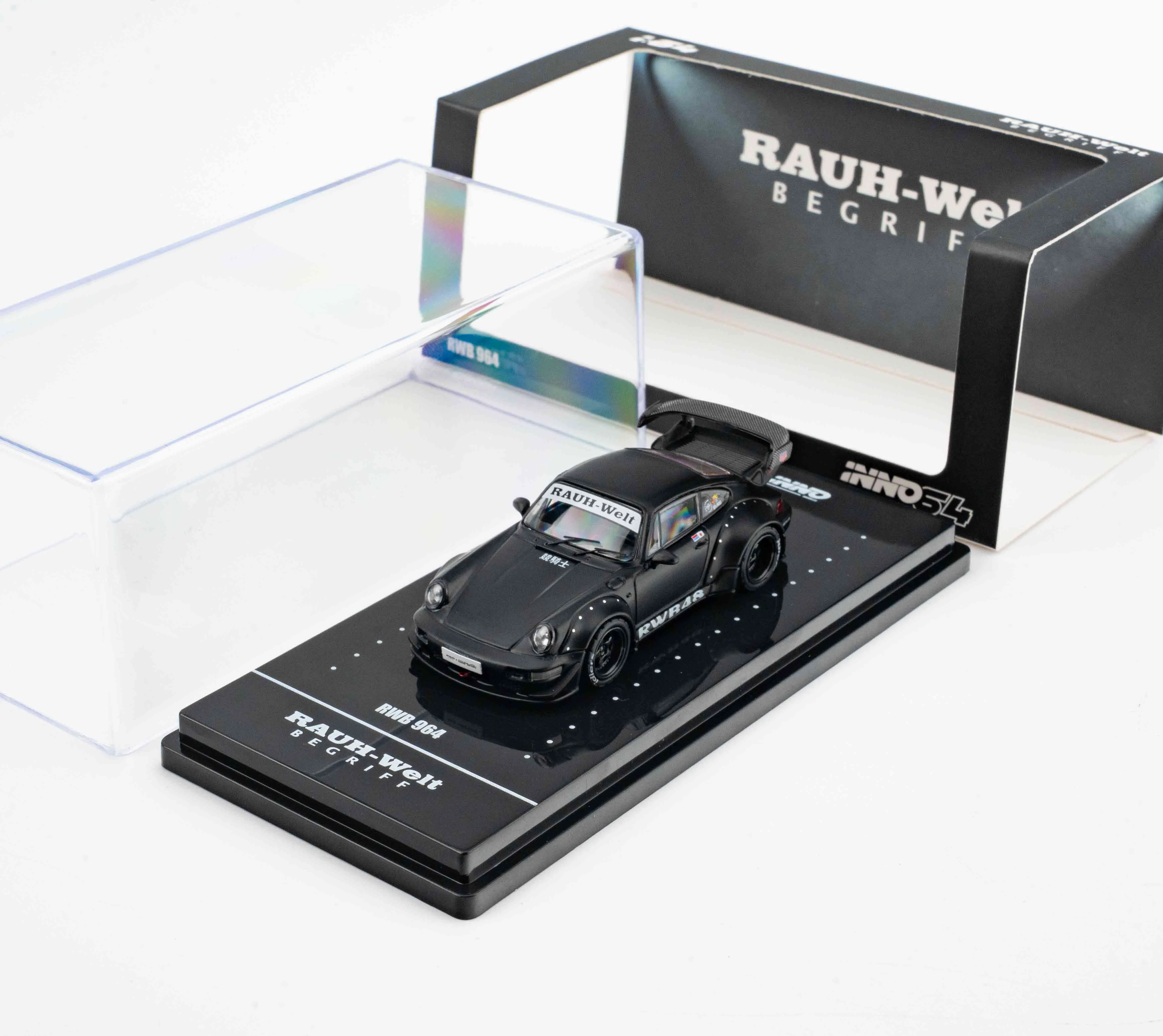 Inno 1:64 RWB 964 Black JDM Diecast Model Car Alloy Limited Edition
