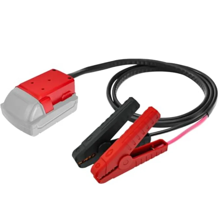 

Зажимы для перемычек для стартера аккумулятора M18B2 18 В с адаптером 8AWG 6,39 футов Портативные автомобильные усилительные кабели для прыжков