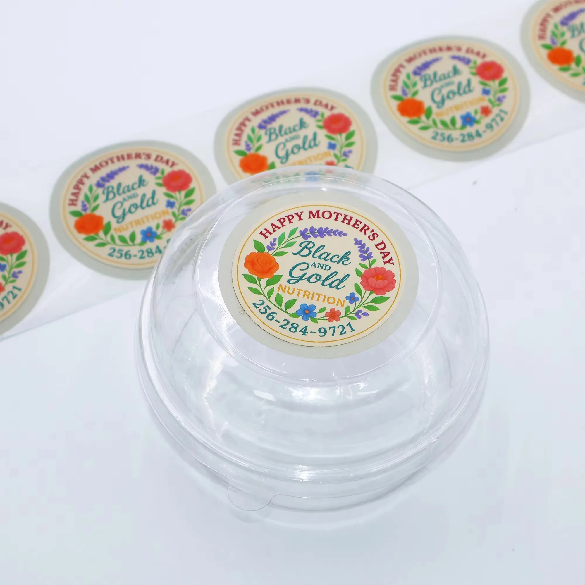 ملصقات شعار مستديرة مخصصة | لاصق ذاتي مقاوم للماء من BOPP | طباعة الملصقات الخاصة #2