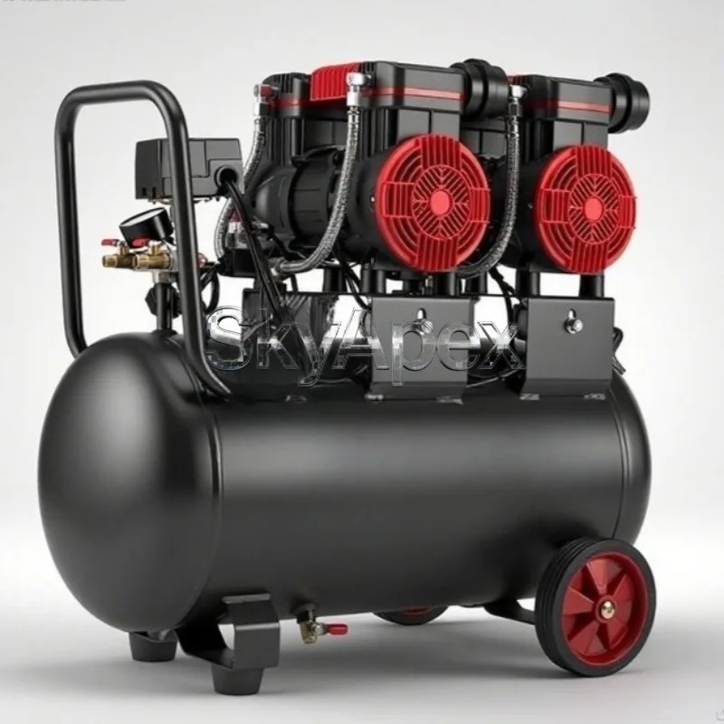 Oil Free Silent Air Compressor Industrial Large Pump Small Inflator Auto Repair Paint Woodworking Equipment - view 5