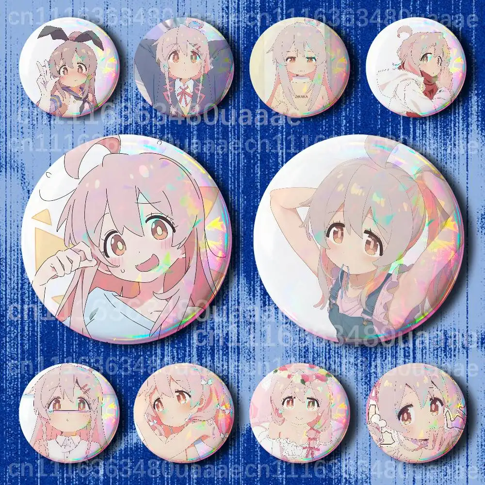 O-Oyama Mahiro 25-75mm Tinplate Soft Button Pin Brooch for Hat Bag Creative Jewelry Gift Lapel Badge