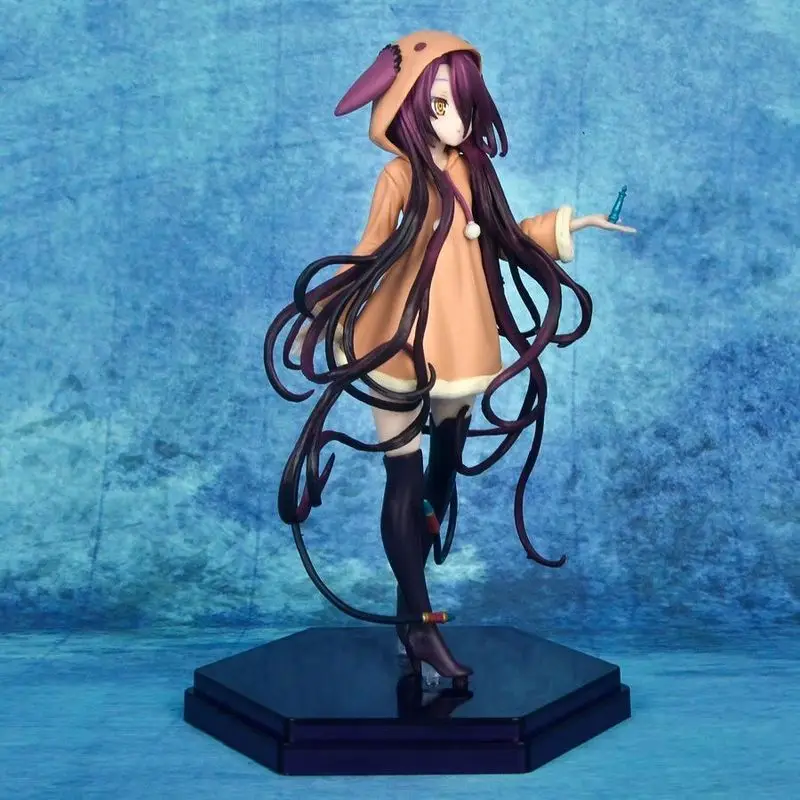 18cm No Game No Life Shuvi Doura Standing Position Anime Girl Figure Model Statue Boy Collection Desktop Decoration Ornament Toy