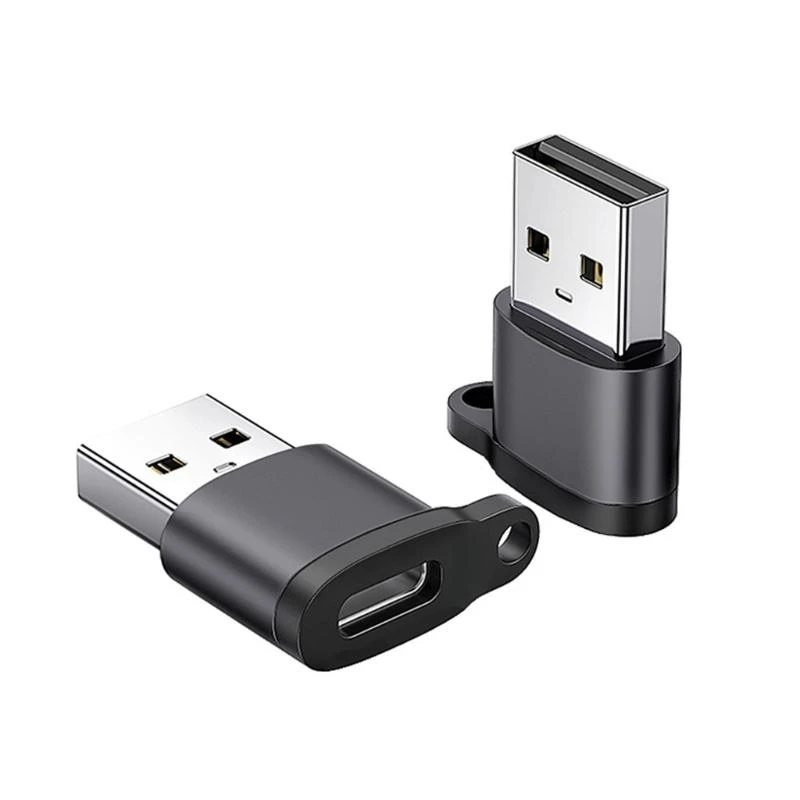 B03F Portable USB Type C to USB A Connectors with Lanyard for Device Compatibility