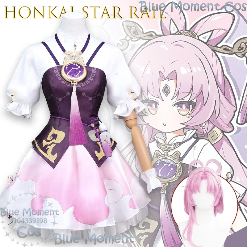 

Honkai Star Rail Fu Xuan Little Cutie Косплей Костюм Игра Аниме Полный комплект Наряд Хэллоуин Ролевая игра Kawaii Милый Рождественский Cos