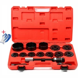 19pcs Front Wheel Hub Drive Bearing Removal Install Adapter Puller Pulley Service Tool Kit