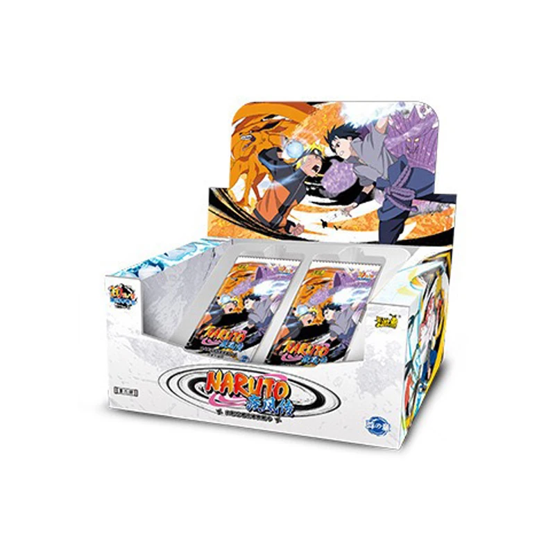 NEW Naruto Cards Booster Box TCG Collection Japanese Anim Kakashi Sasuke Table Games Children Toys Birthday Gift