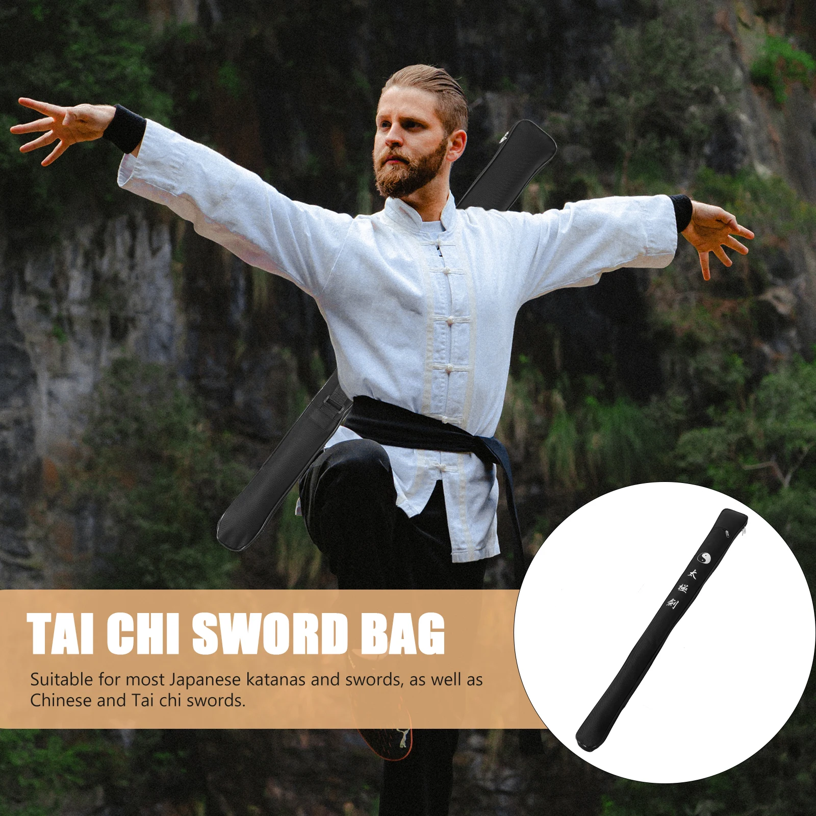 

1pcs Sword Storage Bag Thickened Oxford Cloth Pouch For Japanese Chinese Tai Chi Swords Durable Lightweight Carrying