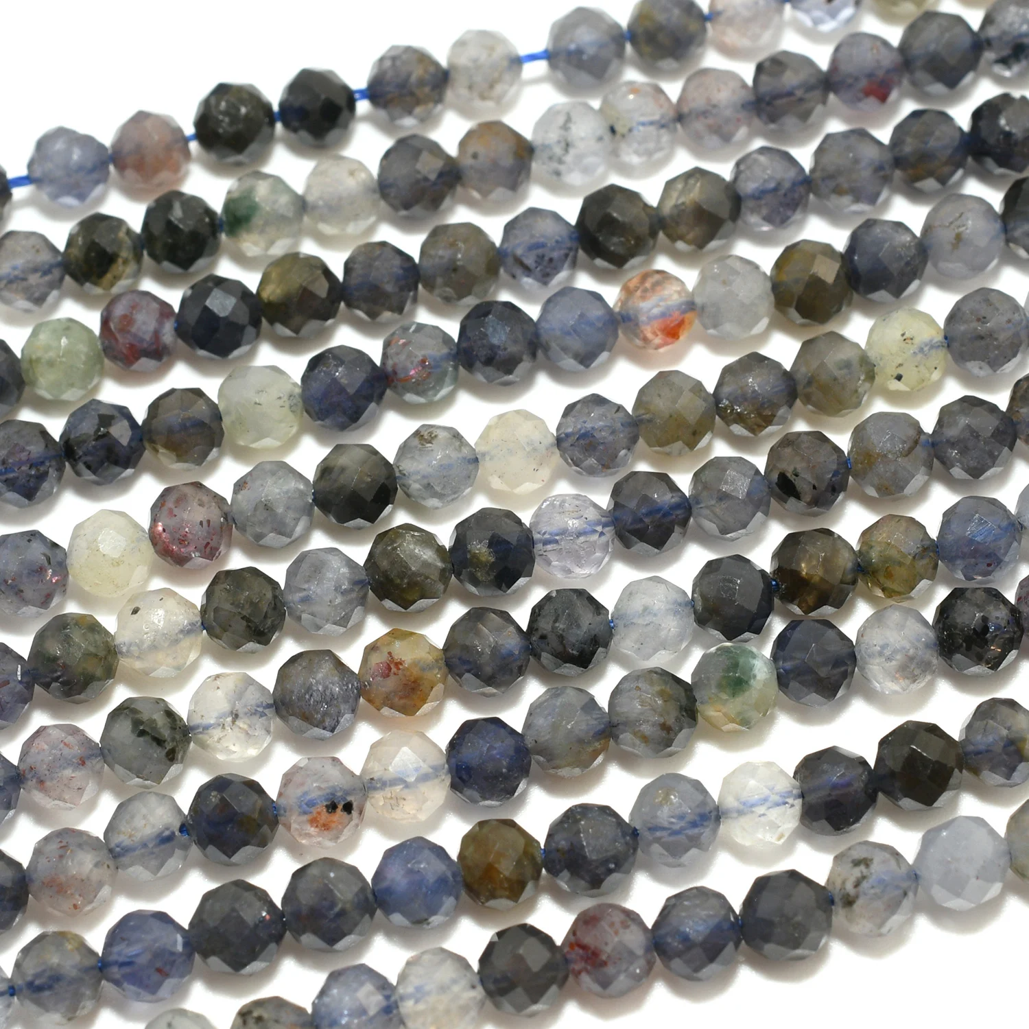 الطبيعية بسيطة جودة الدم ايوليت الأوجه الخرز المستديرة 4.3 مللي متر