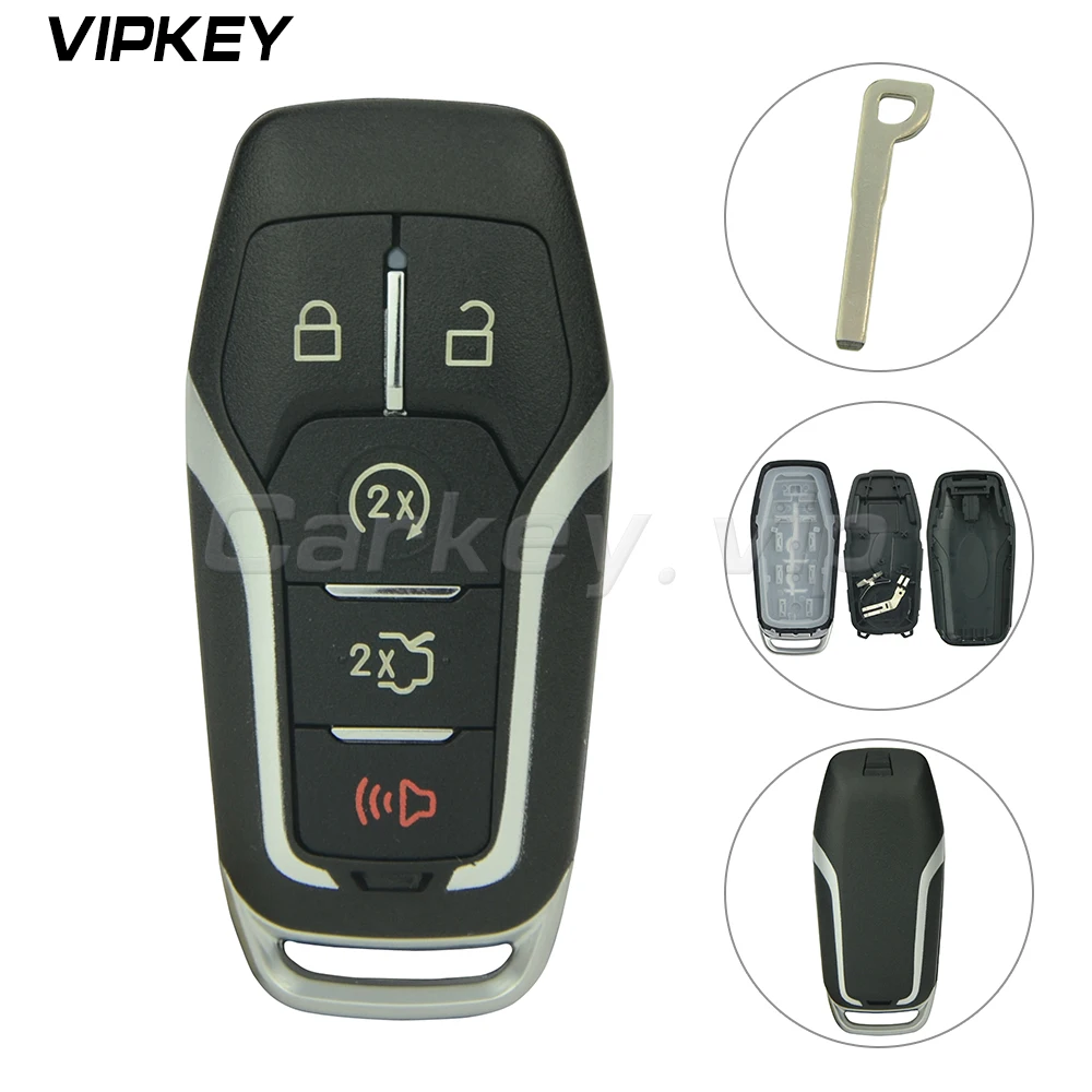 Remotekey Smart Key Shell Case For Ford Edge Explorer M3N-A2C31243300 5 Button 164-R7989  2013 2014 2015 2016 2017 Car Key Shell