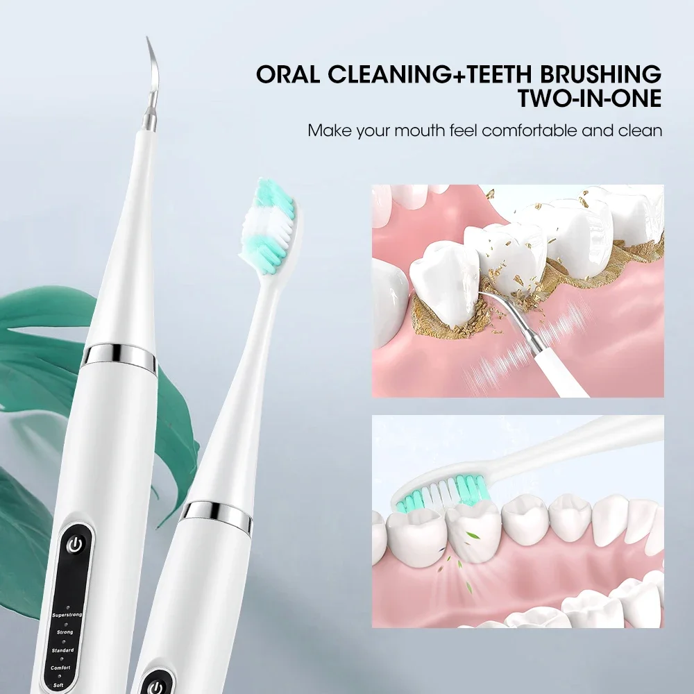 Electric Tooth Whitening Brush Sonic Toothbrush Tartar Eliminator Scraper Cleaner Dental Scaler Calculus Stone Remover Oral Care image 2