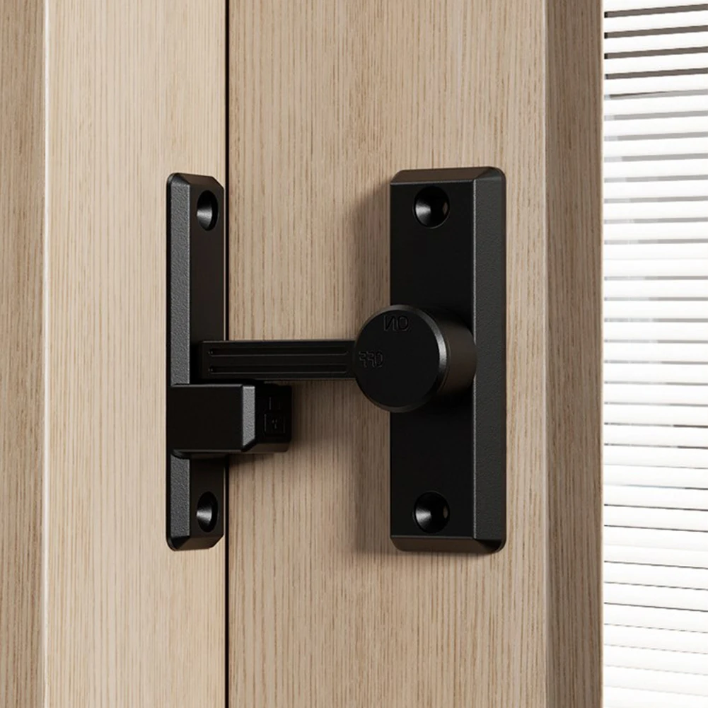 Barn Sliding Door Lock Hook Latch Punch-free Zinc Alloy Push-pull Door Buckle For Window Cabinet Locking Home Decoration