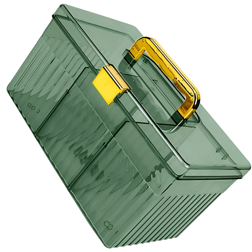 صندوق تخزين الإسعافات الأولية، منظم الأدوية البلاستيكي، سعة كبيرة، حقيبة أدوية محمولة للسفر العائلي في حالات الطوارئ #6