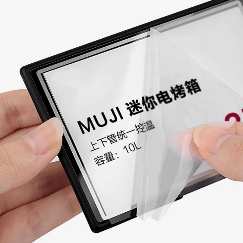 1 قطعة أبيض أسود أكريليك علامة السعر الإطار متجر تجميل الشاي النبيذ شارة السعر تسمية المنتج شارة السعر عرض حامل #4