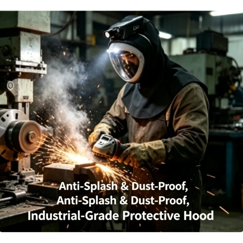 Electric Air Supply Dust Proof Mask Industrial Sandblasting Dust Cap Anti Powder Dust Breathable Shawl Mask