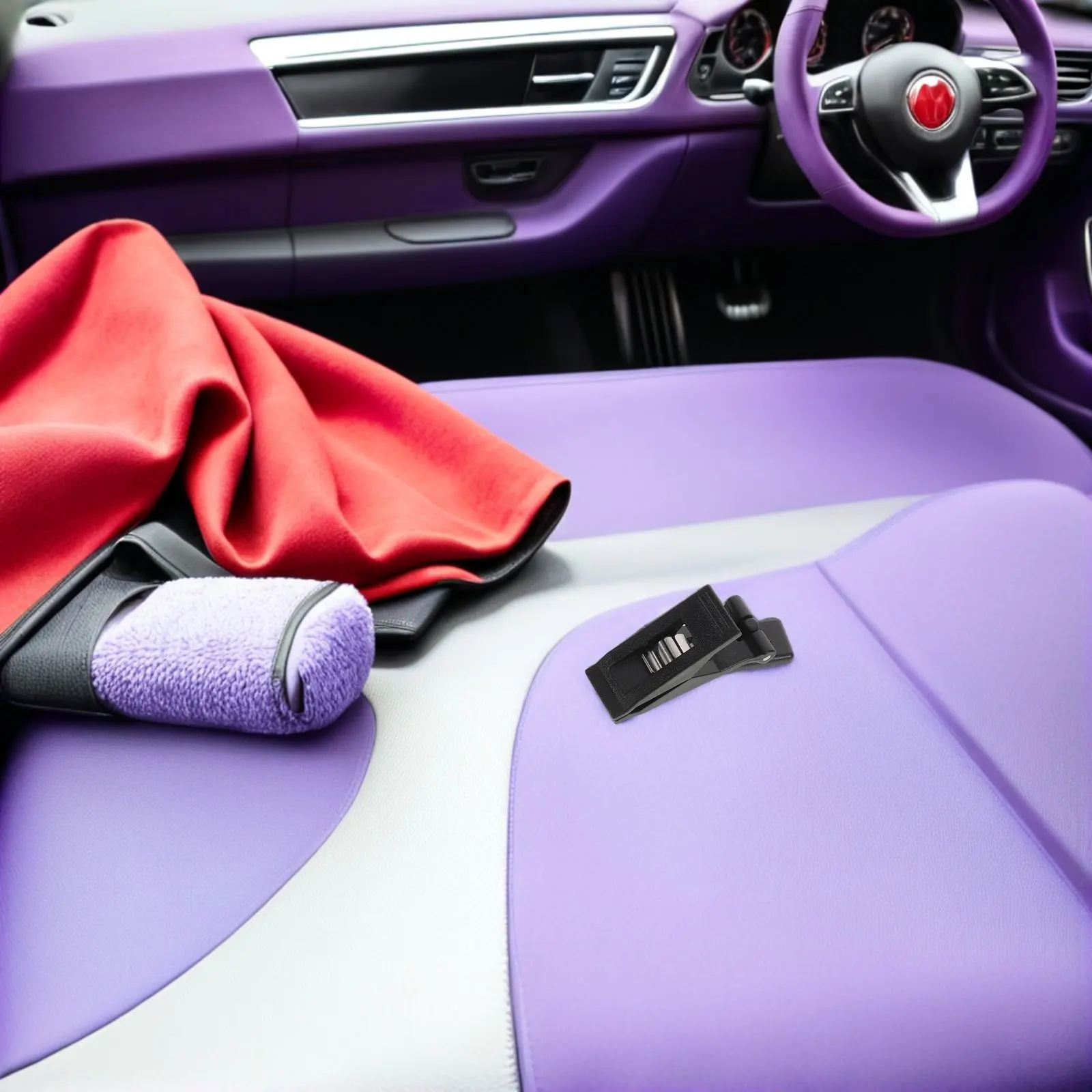 4Pcs Car Window Sunshade Clips Dashboard Ticket Holder Adhesive Parking Card Bill Organizer Receipt Holder Car Accessories