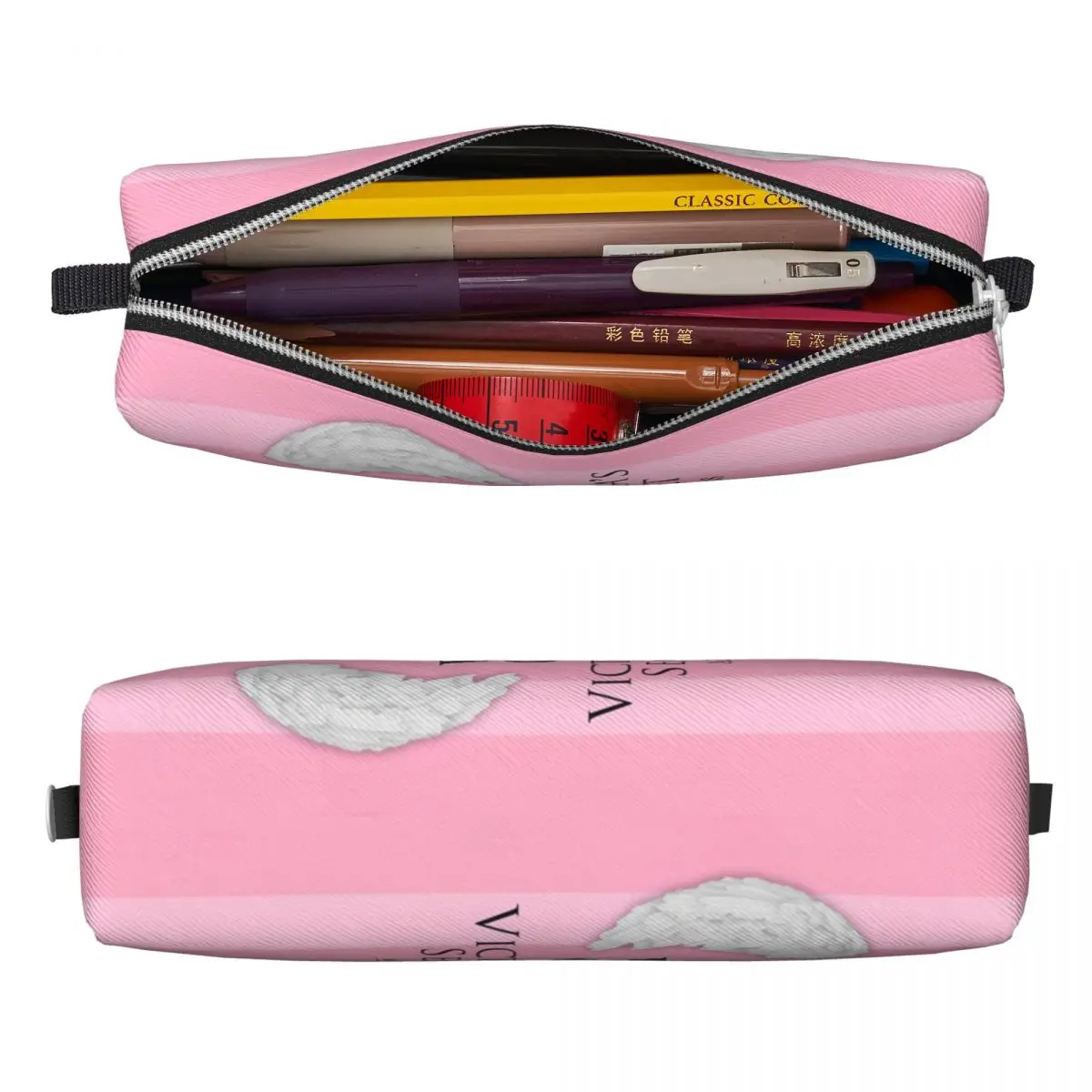 VS Victorias Pink Secrett Pencil Cases New Pen Bags Student Big Capacity Students School Gift Pencil Pouch