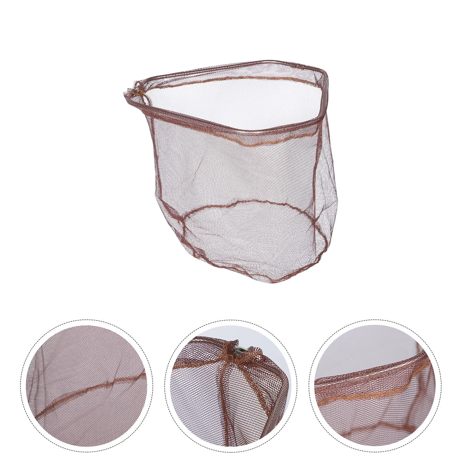 

Replaceable Fishing Mesh Folding Fish Landing Net Stainless Steel Nylon Wear-Resist Catching Net for Fishing