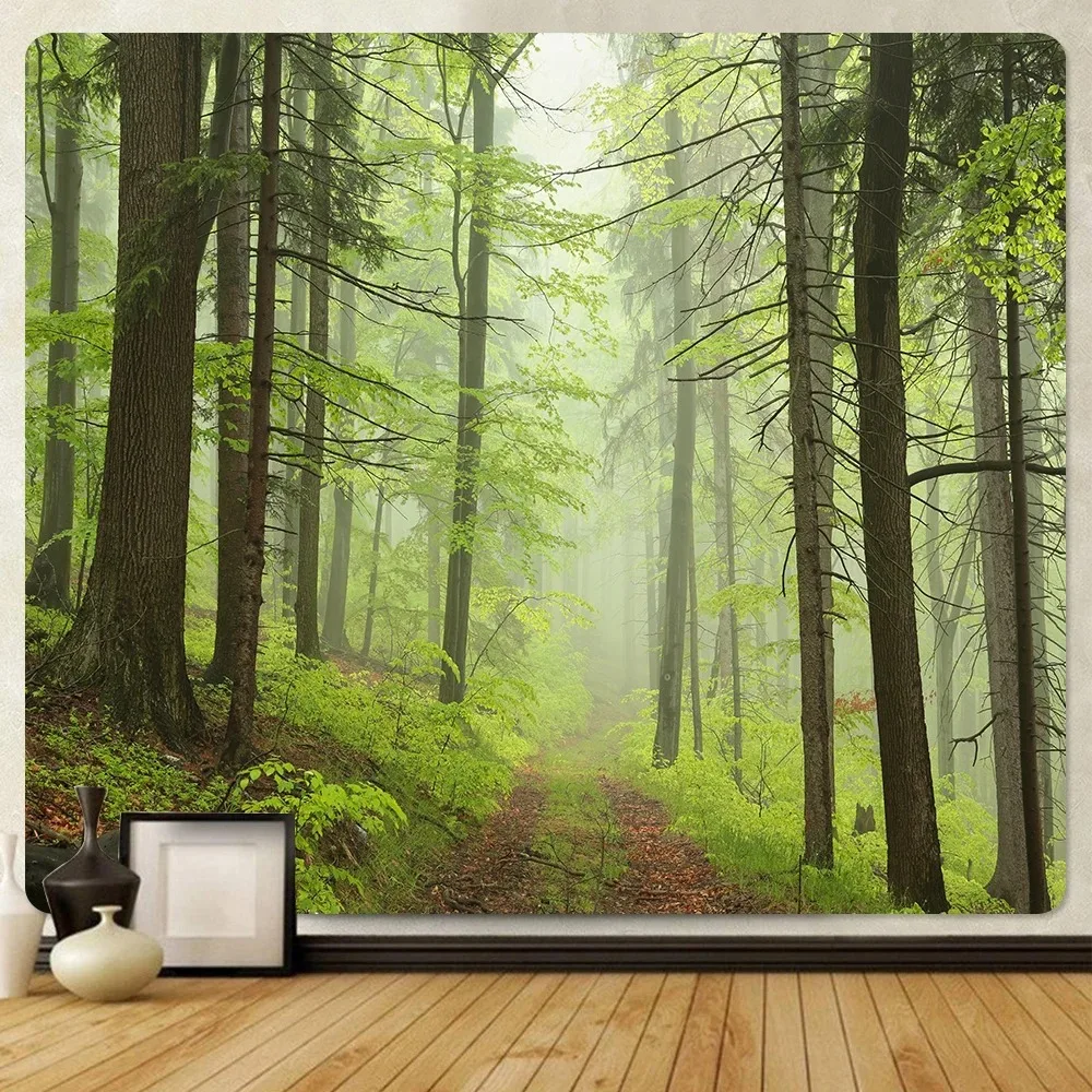 Forest home decoration tapestry bohemian wall background cloth room living room decoration hanging cloth