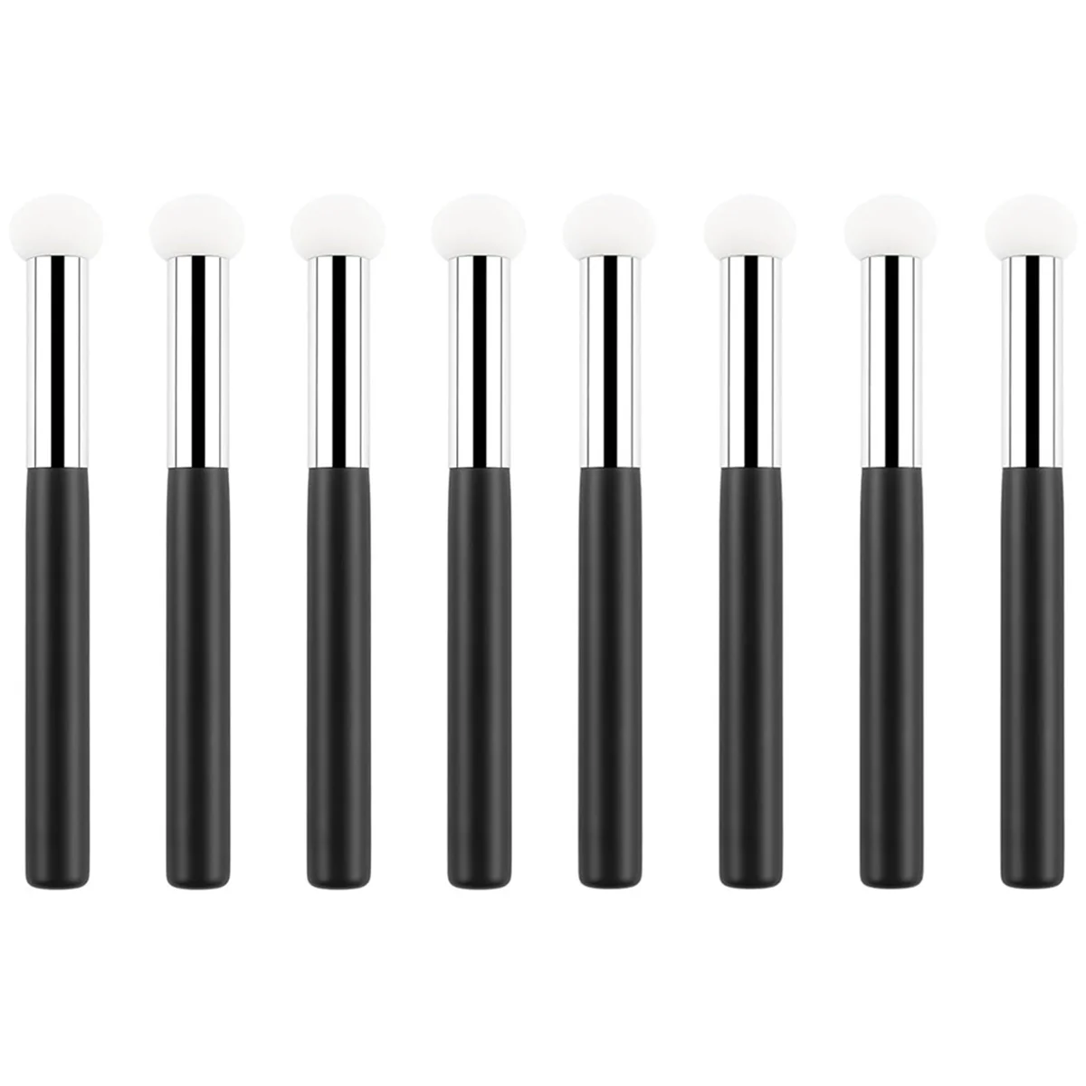 ABGU 8本セット ファンデーションスポンジ パウダーブラシ メイクアップパフスポンジ ハンドル付き マッシュルーム型メイクアップコンシーラーブラシ 女性・女の子向け