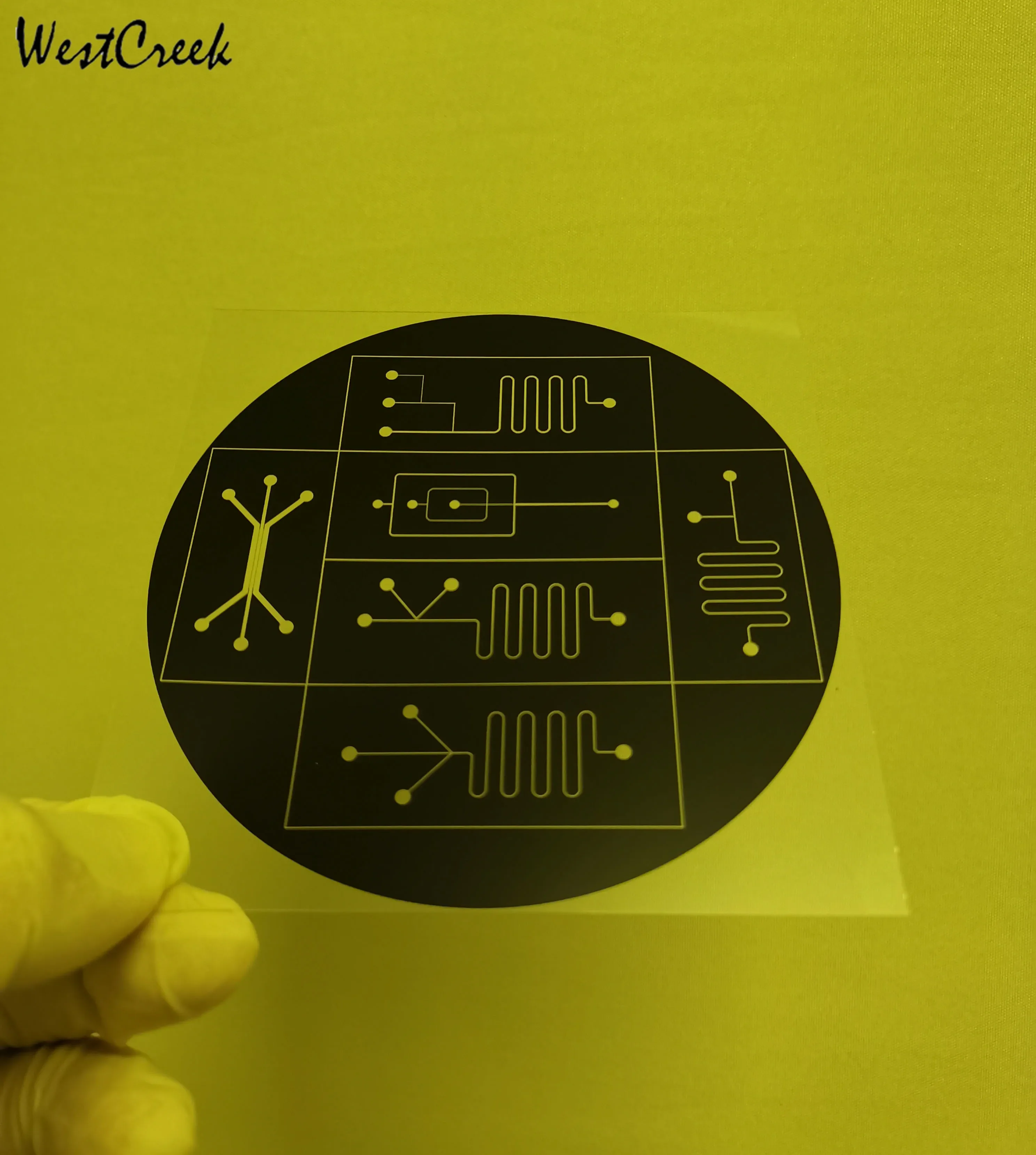 atinfor Microfluidic Chip Film Film Template PDMS Chip High-precision Photolithography Film Mask Plate Su8 Lithography