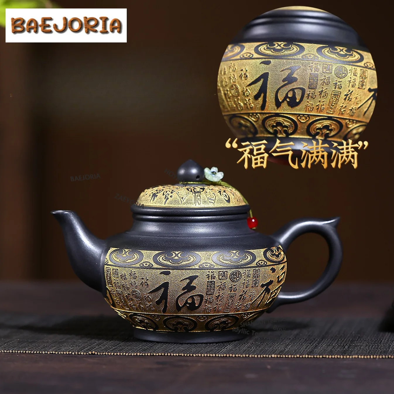 330ml Authentic Yixing Purple Clay Teapots Master Handmade Laughing Sakura Pot Raw Ore Stone Yellow Mud Kettle Zisha Tea Set