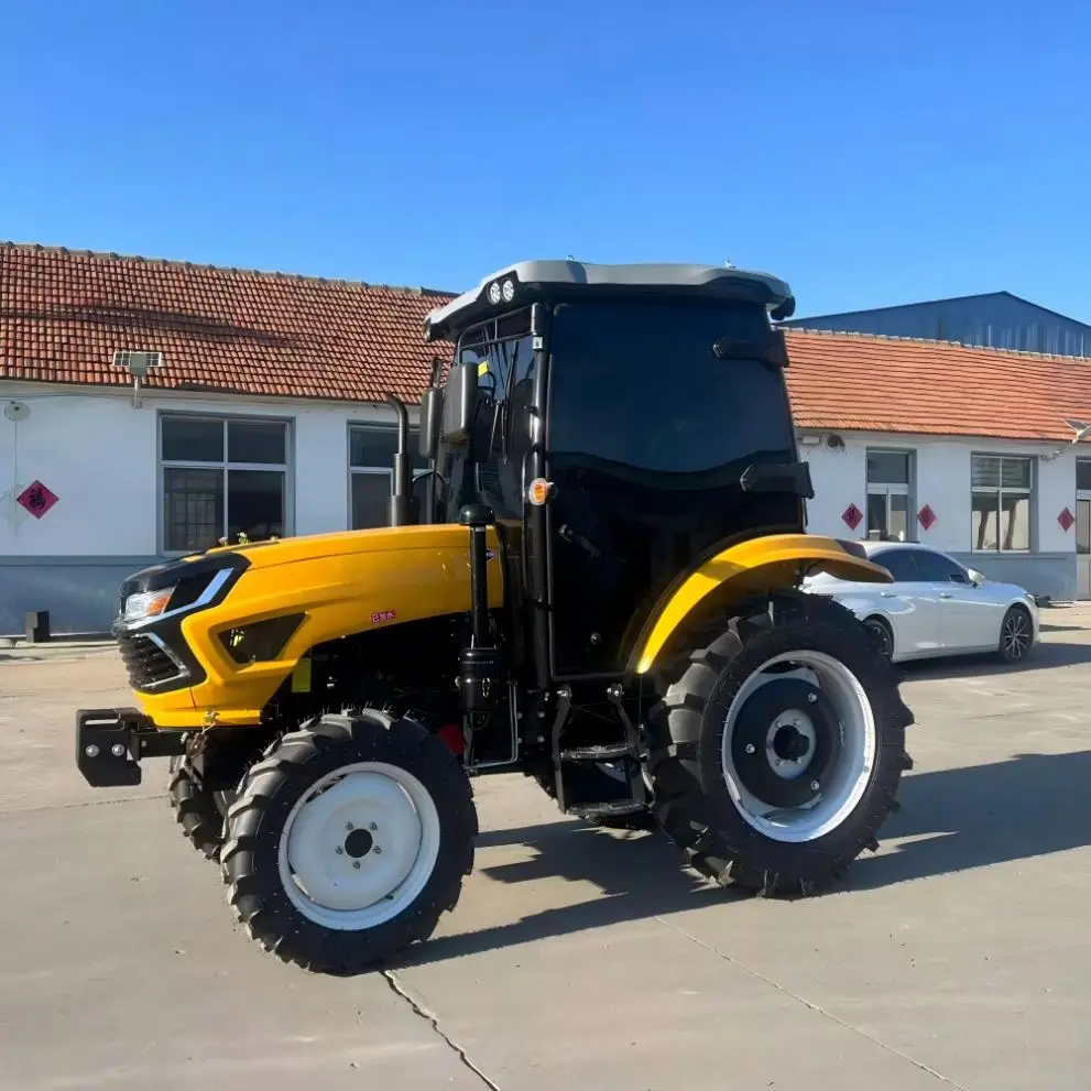 Factory 4Wd 4X4 50Hp Farming Agriculture 4Stroke Lawn Mower Tractor for Sale With Fork