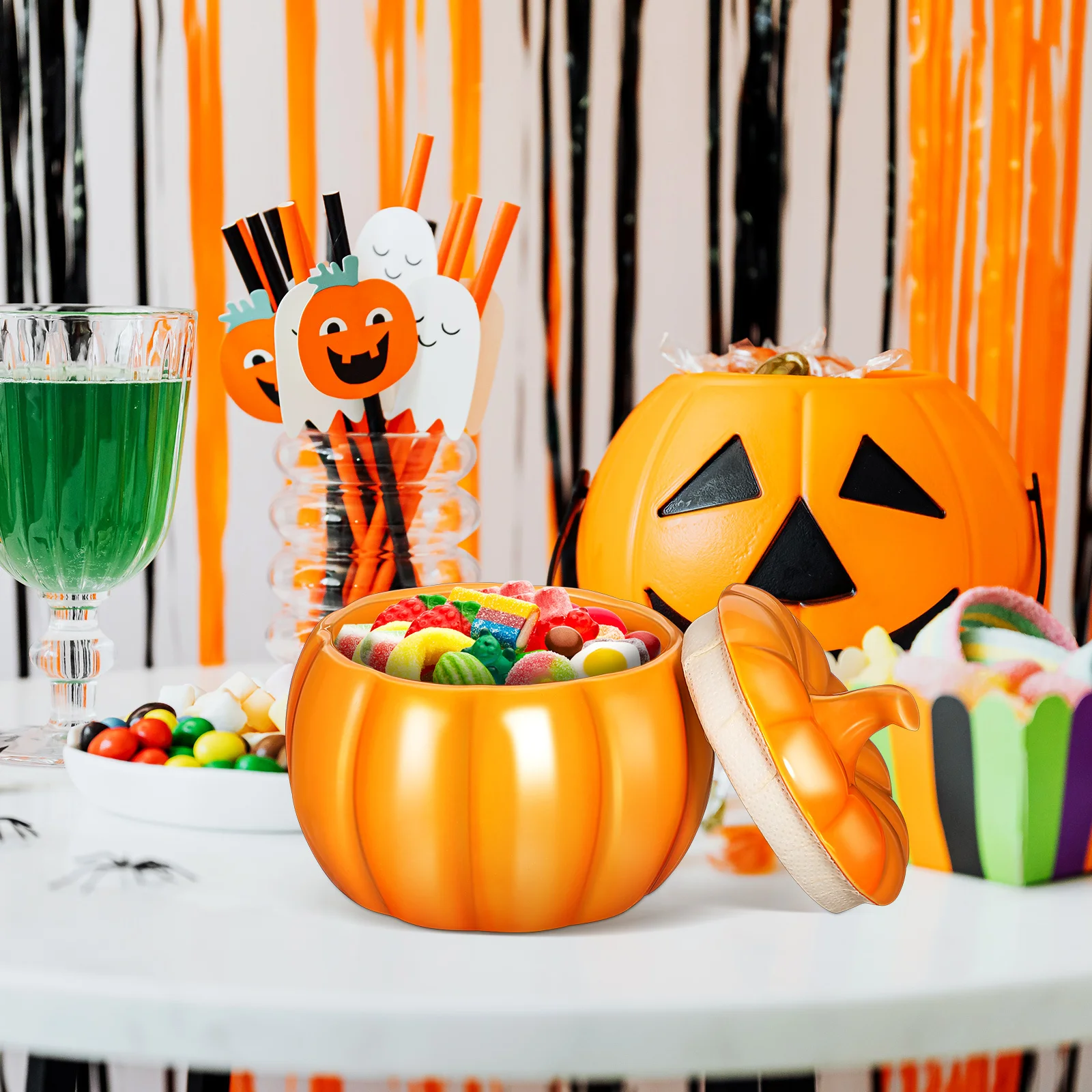 

Small Ceramic Tea Canister Pumpkin Shape Storage Jar Kitchen Cookie Candy Container Sealed Storage Jar Ceramic Jars