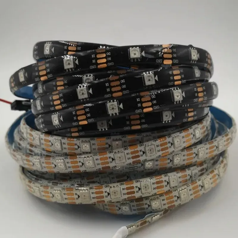 WS2815 DC12V (WS2812B WS2813 updated) RGB LED Pixels Strip Light 30/60/74/96/144Leds/m Individually Addressable LED Dual-Signal