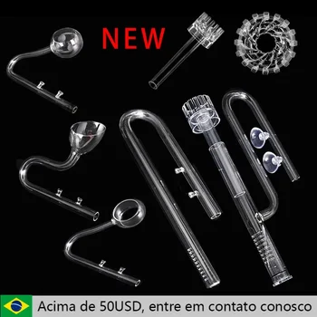 ท่อแก้ว Lily Poppy Peony หมุนพื้นผิว Skimmer ไหลไหลออก 13 มม.17 มม.Aquarium Water Plant ถังกรอง ADA คุณภาพ MINI NANO