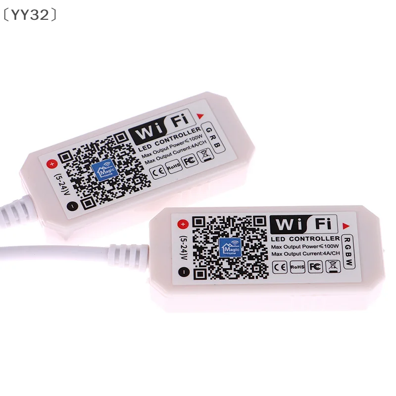 [-YY32」 وحدة تحكم لاسلكية صغيرة للترددات اللاسلكية - تعتيم ذكي مزدوج الوضع WiFi & RGB لأضواء LED