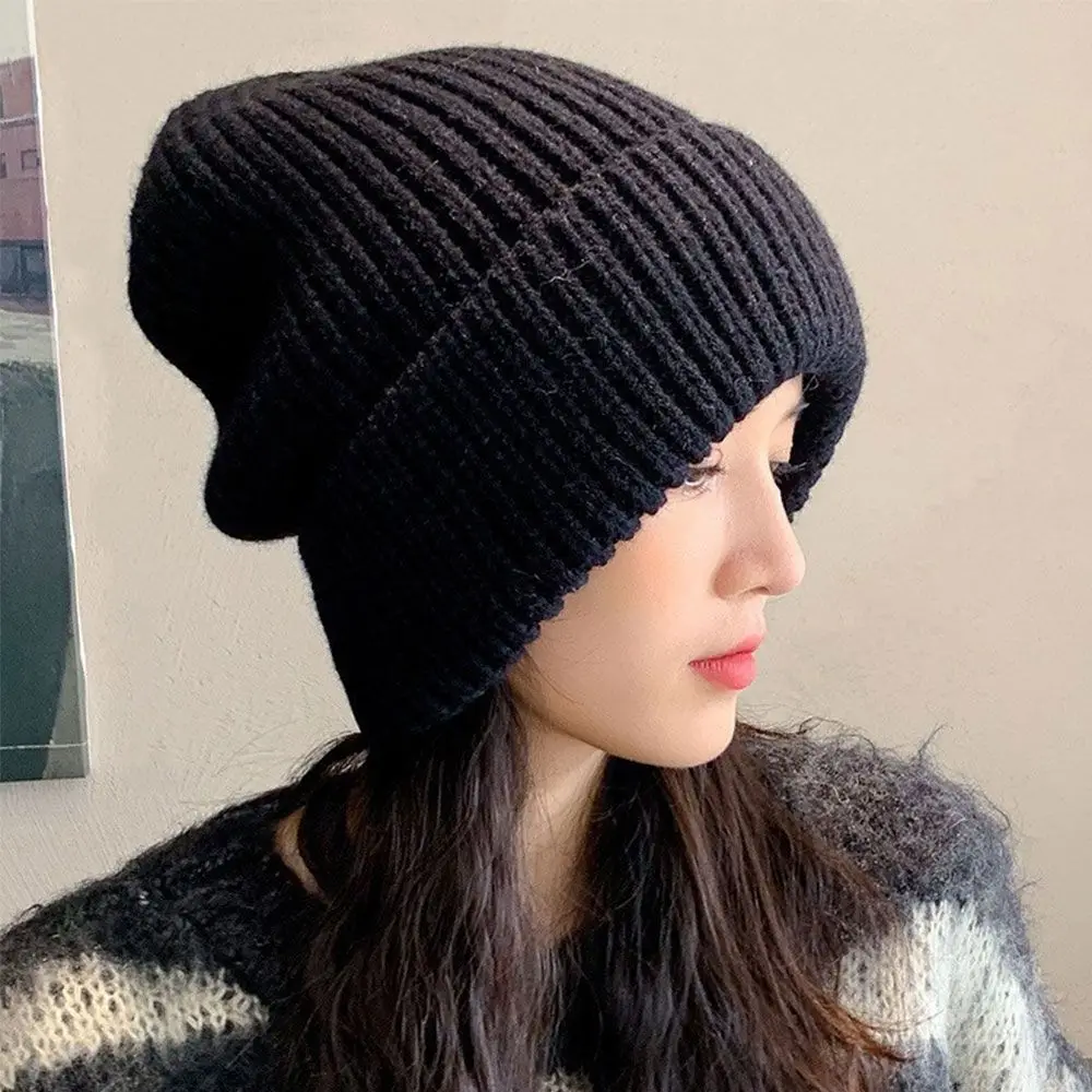 2022 Winter Warm Hats  Men Hats Solid Color Hip Hop Unisex Female Beanies for Women Casual Stacking Knitted Bonnet Caps