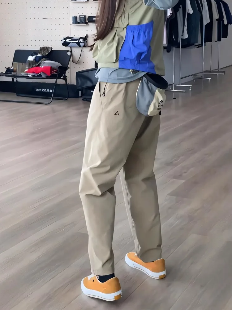 بنطلون كاكي ناعم مبطن بالصوف للرجال للخريف والشتاء في الهواء الطلق مقاوم للرياح ومقاوم للماء للمشي لمسافات طويلة وتسلق الجبال...