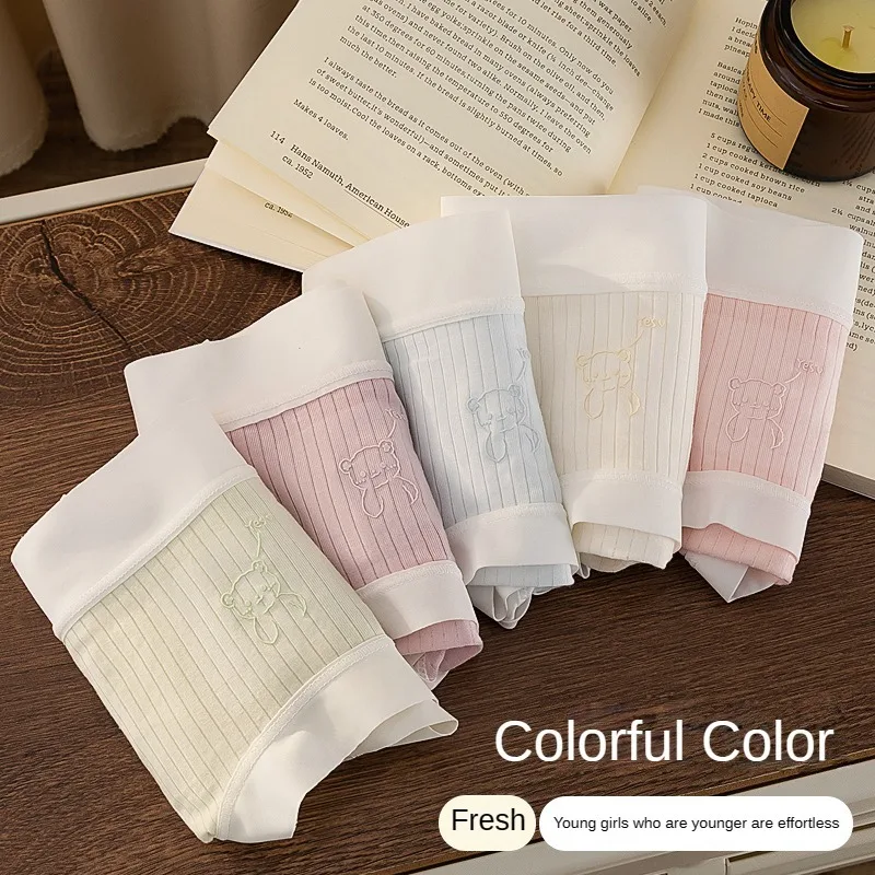 3PCS Triangular Panties Traceless Soft Briefs Mid-rise Underwear Women Comfortable Woman Thin and Light Underpanties Lingerie