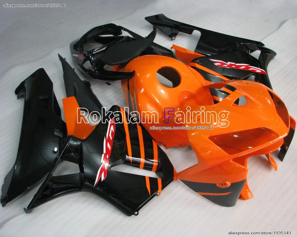 

Для Honda CBR600RRF5 2005 2006 F5 CBR 600RR 05-06 оранжевые черные мотоциклетные обтекатели ABS (литьё под давлением)