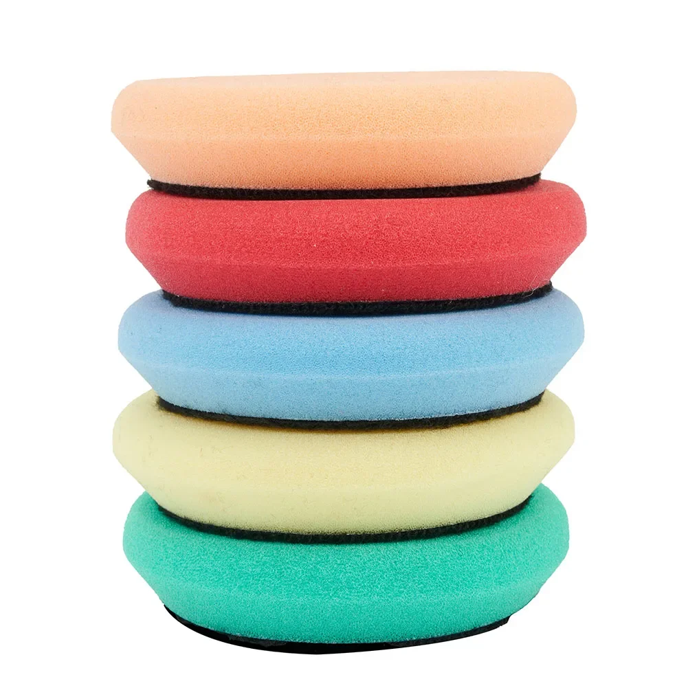 

Auto Parts Polishing sponge Accessories Automotive Tools Pads Polisher Polishing Waxing 5Pcs Foam For RO/DA Pad Supplies