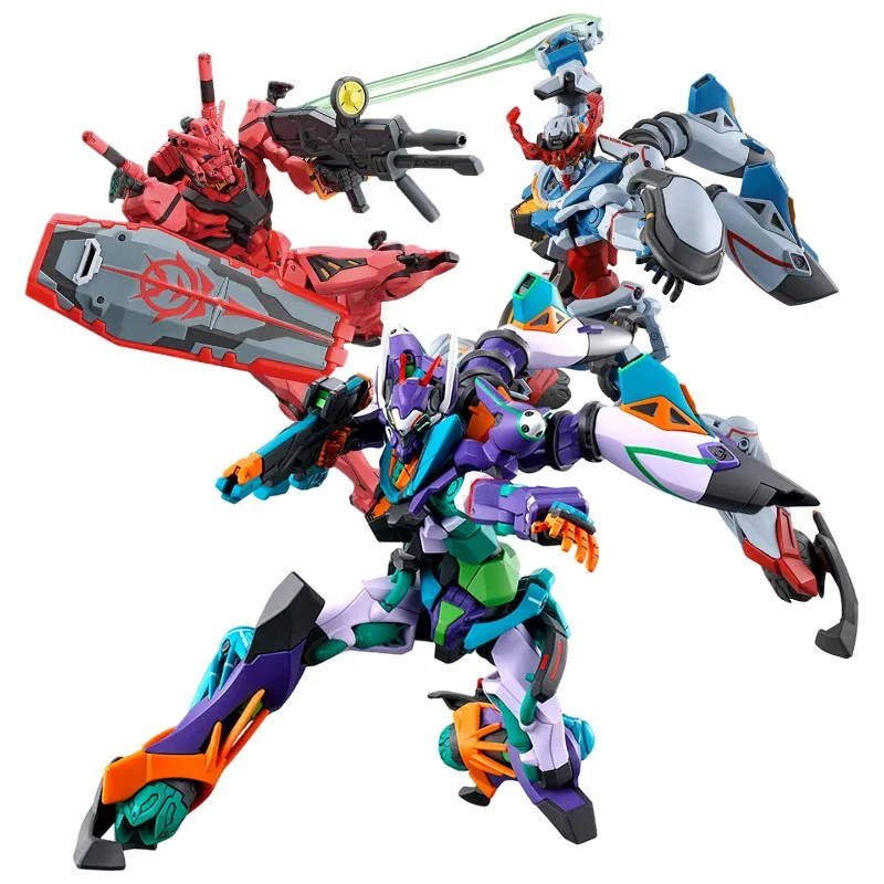 Bandai Original GUNDAM HG GQuuuuuuX G Niyaan policía militar Zagu modelo de ensamblaje figuras de acción de juguete para niños niñas regalo