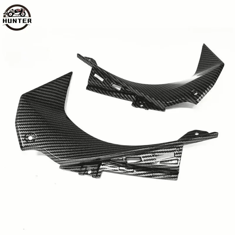 دراجة نارية الجبهة داش غطاء الهواء أنبوبة رأسية هدية لكاواساكي ZX-6R 636 2019-2022 هيدرو انخفض ألياف الكربون نمط النهاية #5