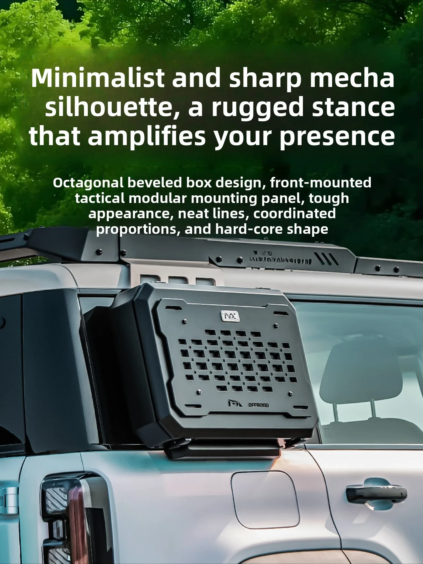 For GWM Tank 300 2026 Car Side Backpack Storage Box Off-road Frame Side Window Hanging Board Storage Rack Car Accessories detail image 2