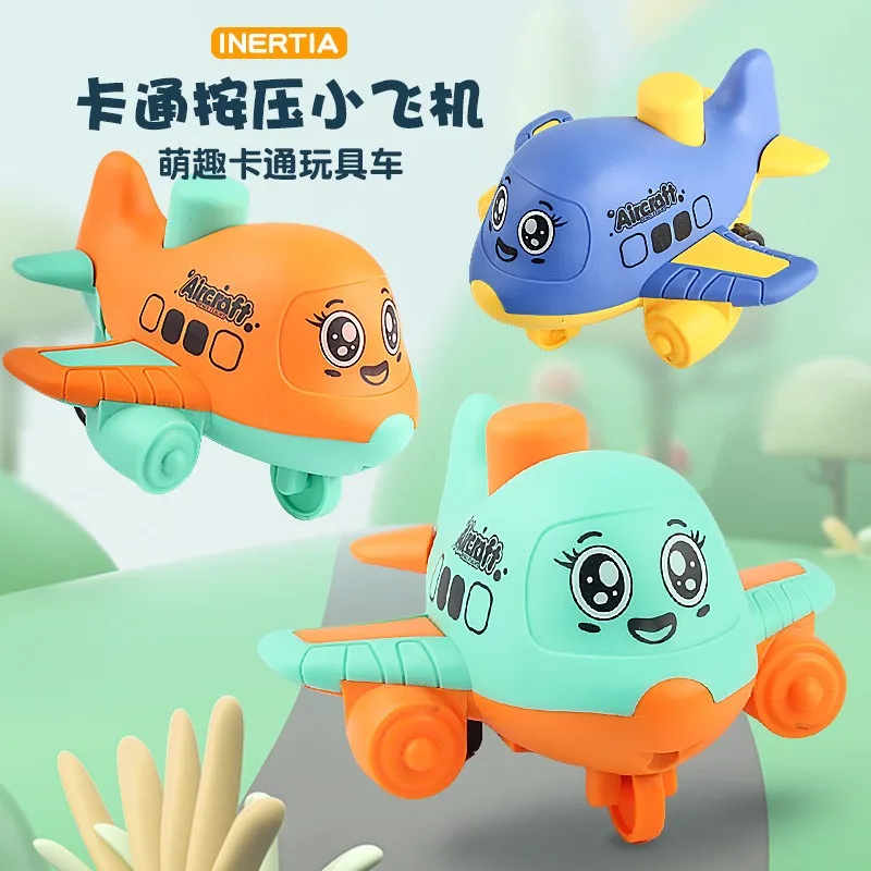 

Children Cartoon Plane Press &Inertia Toy Aircraft Inertia Boys Girls Kids Toys, Kids Puzzle Educational Toys Birthday Gifts