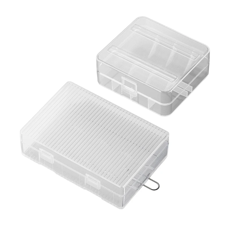 Battery Storage Case for 2pcs/4pcs 26650 Batteries Container Protect Your Batteries, Prevent Short Circuit and Dust