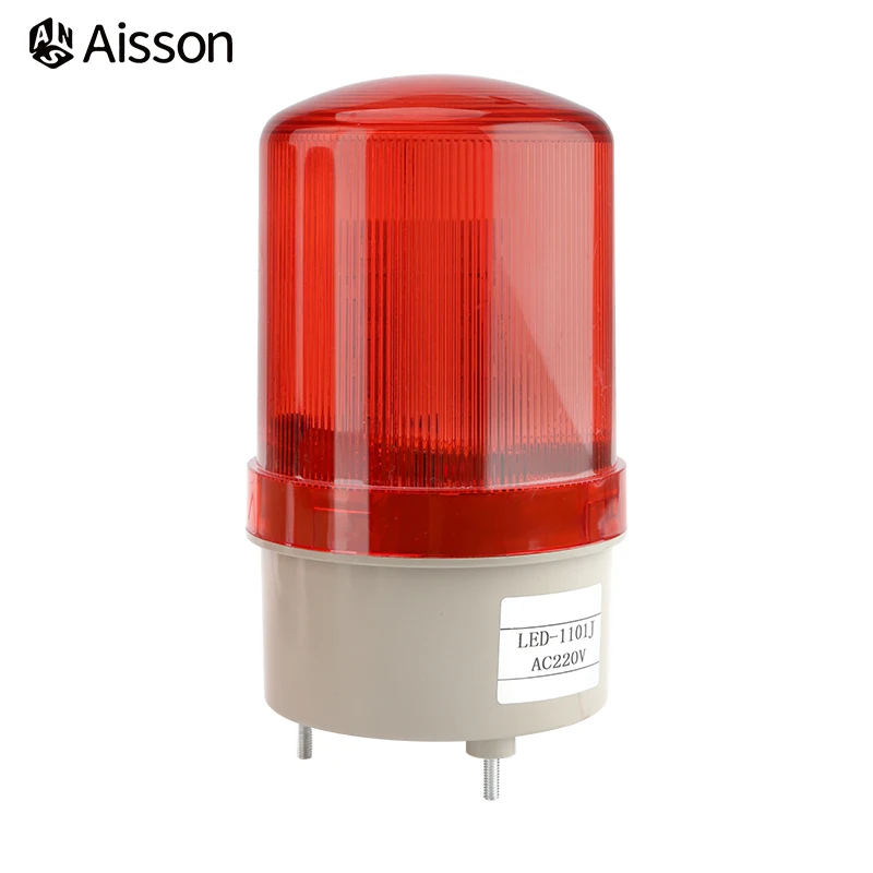 LTE-1101J Strobe Warning Light Siren Sound Rotating Flash Buzzer Alarm DC12V DC24V AC220V LED-1101J image 4