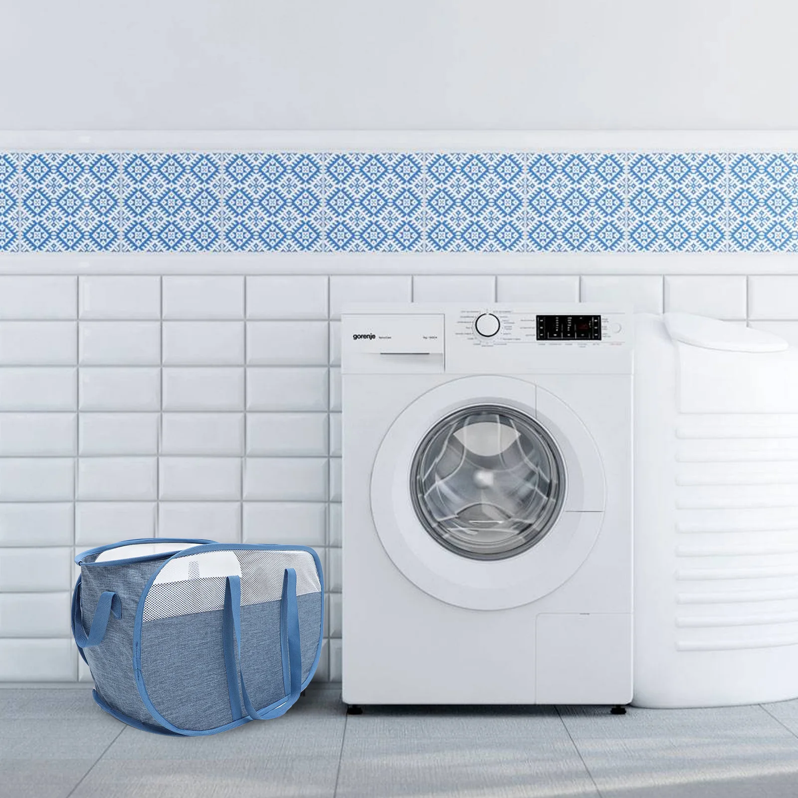 

Collapsible Laundry Basket Large Capacity Foldable Cloth Hamper Portable Storage Baskets For Home Dorm Travel Gray