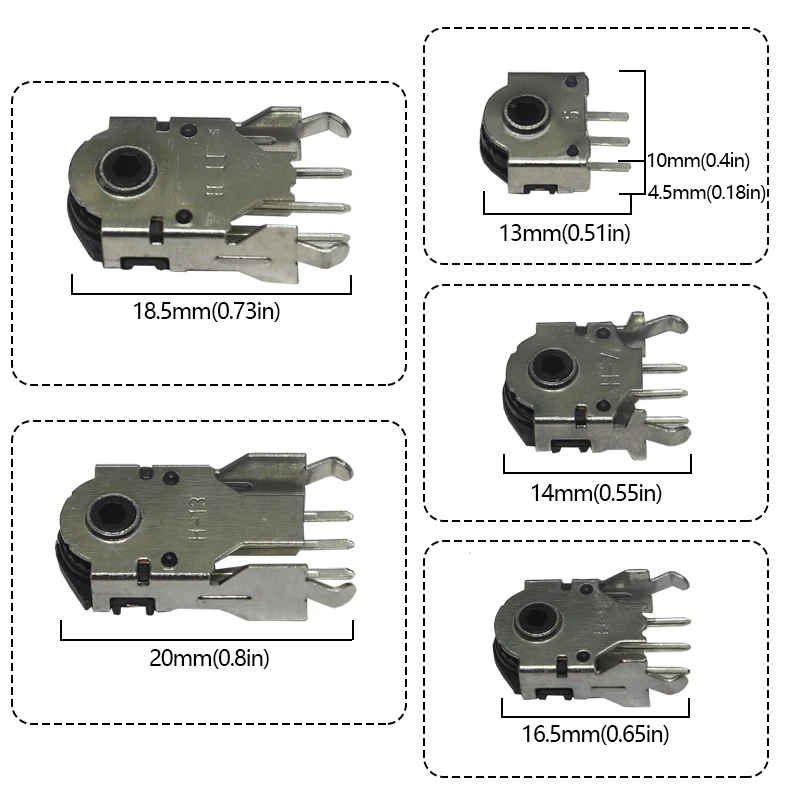 【10PCS】 Mouse roller wheel Encoder 5mm 5.5mm 7mm 8mm 9mm 10mm 11mm 12mm 13mm Green Core Mouse Decoder