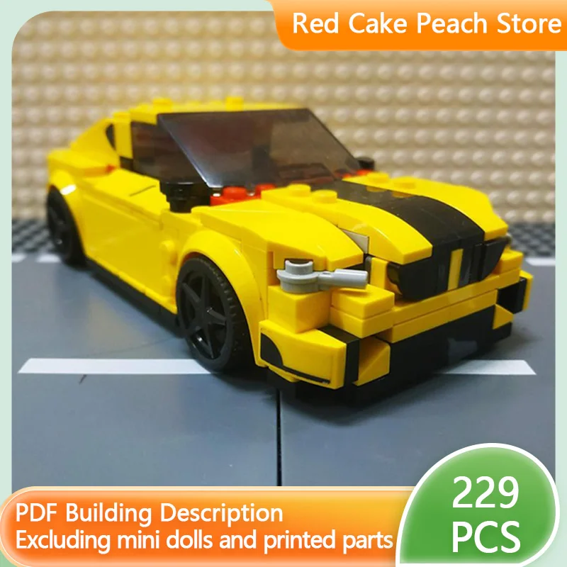 

Speed Racing Car Model MOC Building Bricks M4 GTS Hypercar Modular Technology Children Holiday Gifts Assemble Toys Suit