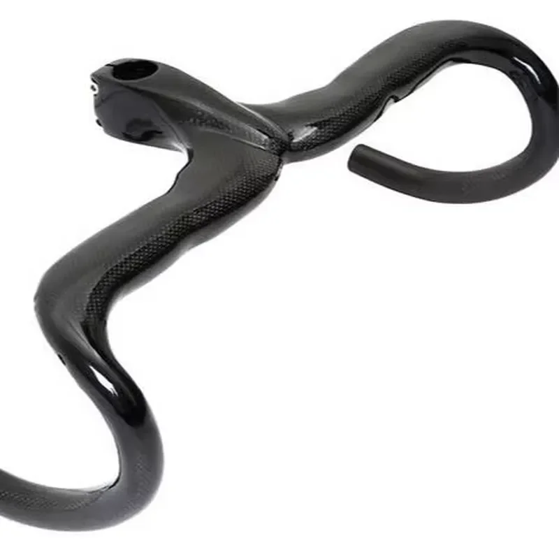 Custom Carbon Fiber Integrated Handlebar for Road Bike Whole Car Design Lightweight Aerodynamic Cycling Component Replacement