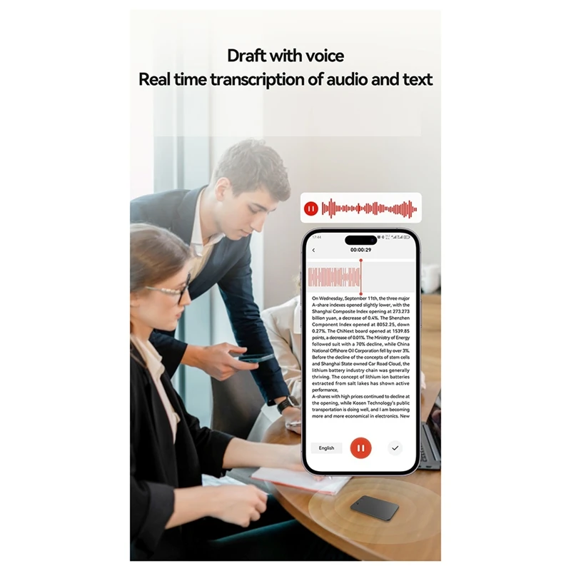DYJ-zpAI ChatGPT-4 App Telefonanruf Aktivierter Diktiergerät Transcribe Summarize LanguageTranslation Smart Magnet Adsorb