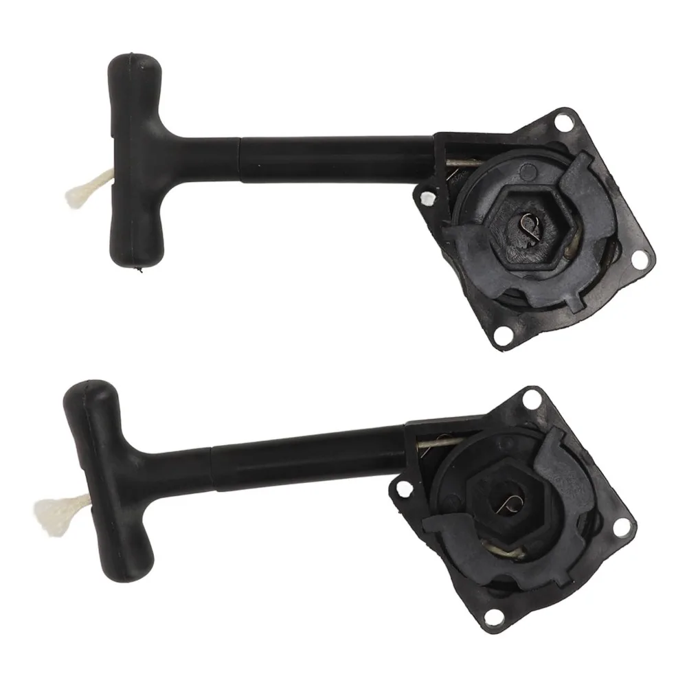 2 Pcs Durable Plastic RC Car Pull Starter 1/10 Scale Black Engine Starter RC Car Pull Start Accessory For RC Cars