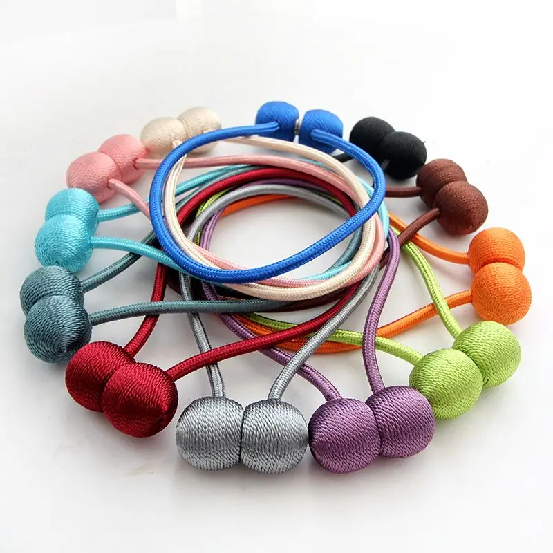 Magnet Curtain Buckle Tiebacks Curtain Clips No Punch Modern Curtain Accessories Pearl Magnetic Ball Home Decoration Accessories