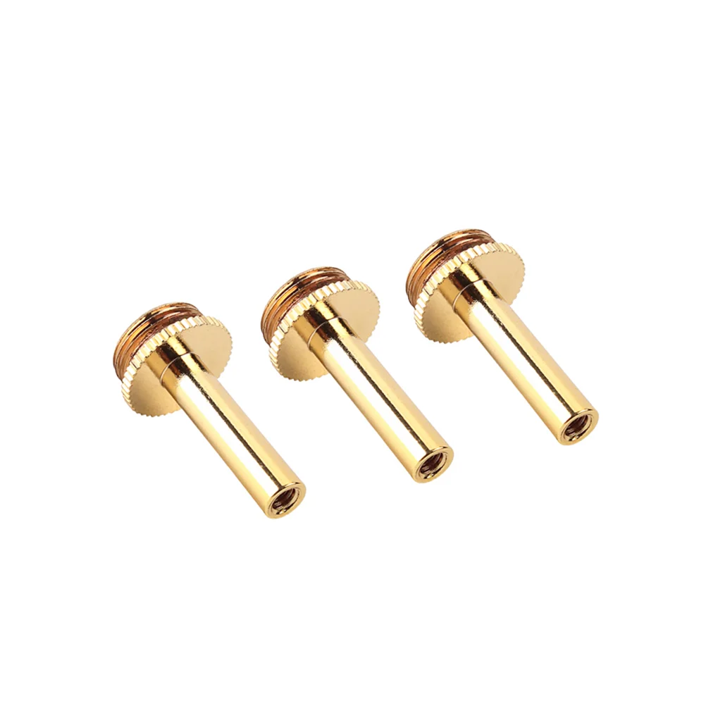 3 Pcs Trumpet Parts Connecting Rod Screw Brass Instrument Accessory Piston Repair Tool