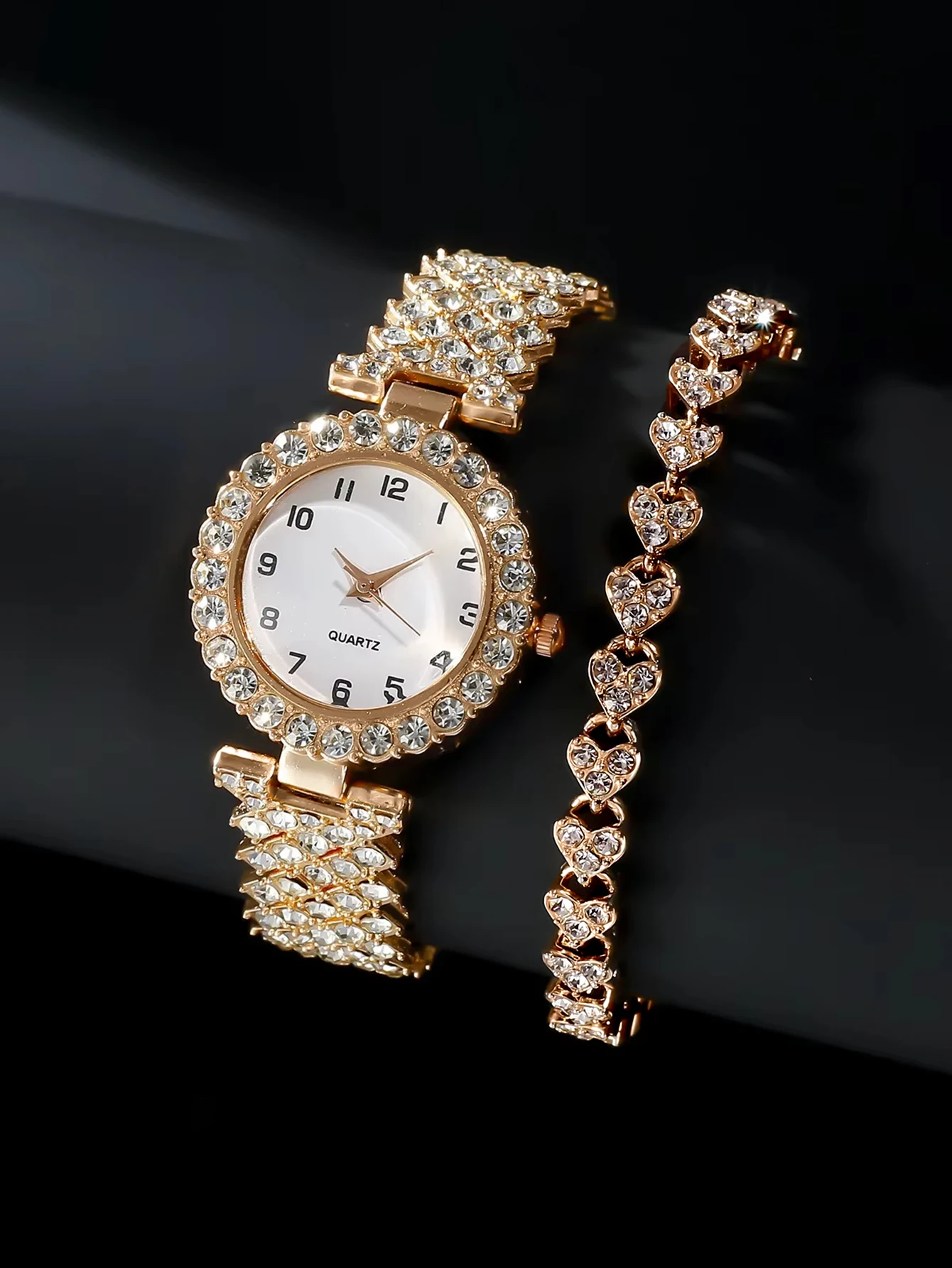 Lüks Moda Kadın Saat Seti, 2 P - Jewelry Watches For Ladies incelemesi ve fiyatı